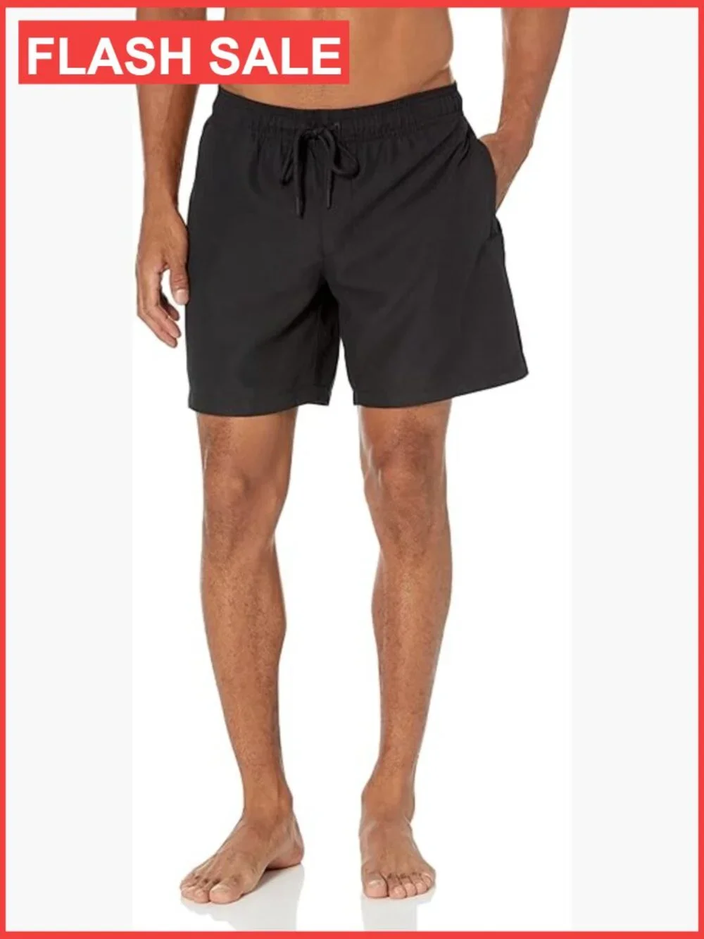 Men's Swim Trunks with Mesh Lining, Pockets, Drawstring, 7